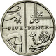 Monnaie, Grande-Bretagne, 5 Pence, 2014, TTB, Nickel Plated Steel - 5 Pence & 5 New Pence