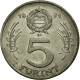 Monnaie, Hongrie, 5 Forint, 1971, TTB, Nickel, KM:594 - Hongrie