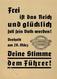 Propaganda WK II Flugblatt 10,5 X 14,8 Cm - Weltkrieg 1939-45