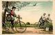 Fahrrad All Heil  Lithographie 1897 I-II Cycles - Eisenbahnen