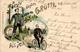 Fahrrad All Heil Lithographie 1901 I-II Cycles - Eisenbahnen