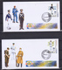 Greece 2018 190 Years Hellenic Army Academy Ten Different Covers Unofficial FDC From The Self-adhesive Booklet - Unused Stamps