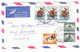 South Africa LION RHINOCEROS AIRMAIL COVER TO Germany 1957 - Luftpost