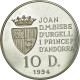 Monnaie, Andorra, 10 Diners, 1994, TTB+, Argent, KM:95 - Andorre