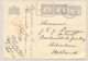 Nederlands Indië - 1932 - 5 Cent Cijfer, Briefkaart Met Luchtpostreklame, G52b Met Bijfrankering Van Modjokerto Naar NL - Nederlands-Indië