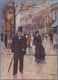 Jean BERAUD - Sur Le Boulevard, Vers 1885 - Peintures & Tableaux