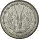 Monnaie, West African States, Franc, 1975, Paris, TB+, Aluminium, KM:3.1 - Costa De Marfil