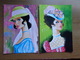 4 Fantasie Kaarten, Dames - Mode (Savir - Barcelona) --> Onbeschreven - 5 - 99 Postkaarten
