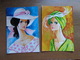 4 Fantasie Kaarten, Dames - Mode (Savir - Barcelona) --> Onbeschreven - 5 - 99 Cartes