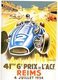 Grand Prix De L'A.C.F.  à Reims 1954  -  (Artwork Geo Ham)   -  Publicité  -  CPR - Grand Prix / F1