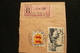 Petit Fragment Recommandé Cachet BPM601 1952 Postes Aux Armées Blason Béarn Arbois - Military Postmarks From 1900 (out Of Wars Periods)