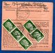 Colis Postal  - Départ Forbach  -  Pour Farréberviller 16/11/1943 - Lettres & Documents