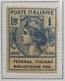 Enti Parastatali 1924 50 Cent Cassa Nazionale Assic. Inf. Lavoro Nuovo ** + 1 Lira Fed. Biblioteche Pop    COD FRA.1159 - Pubblicitari