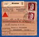 Colis Postal  -  Départ Wasselnheim   - 24/06/43 - Covers & Documents