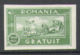 1736 ✅ Defins Post Mail History Horses 1933 Romania 1v Set MNH ** 8ME Imperf Imp - Post