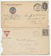 United States 1918 2 Covers Houston TX & Hempstead NY W/ 3c. Washington Stamps - Brieven En Documenten