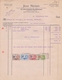 1932: Facture De ## Jean NEVENS, Rue De La Senne, 39, (Rue Docteur De Meersman),  BXL. ## à ## Ganterie VAN MECHELEN,... - Vestiario & Tessile