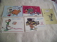 LOT DE 5 CARTES HUMORISTIQUES ...GASTON LAGAFFE   ...SIGNE FRANQUIN - 5 - 99 Cartes