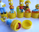 Lot 7 FIGURINES SIMPSON TAMPON TUBO DUNKIN Figurine - Simpsons