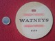 POSAVASOS COASTER MAT EN CARTÓN DURO O SIMILAR WATNEYS ALES ALE BEER ? BIER ? LA BIÈRE CERVEJA ? UK ? UNITED KINGDOM ? - Portavasos