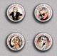 35 X Blondie Band-Deborah Harry Music Fan ART BADGE BUTTON PIN SET 2 (1inch/25mm Diameter) - Musique