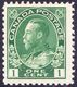 CANADA 1911 KGV 1c Yellow-Green SG196 MH - Unused Stamps