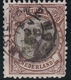 1896 Prinses Wilhelmina 1 Gulden Bronsgroen En Roodbruin Lijntanding 11 NVPH 46 C - Gebruikt