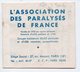 Carnet Incomplet ASSOCIATION DES PARALYSES DE FRANCE (PPP16473) - Cinderellas