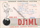 QSL - Funkkarte - DJ1ML - Mannheim - 1959 - Radio Amatoriale