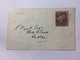 GB 1857 Victoria Cover - Market Harborough To Exeter Tied With 1d Red Star Blued Paper Large Crown Watermark - Brieven En Documenten