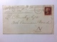 GB 1869 Victoria Cover - London Marks Tied With 1d Red Plate 107 - Brieven En Documenten