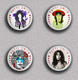 35 X PUNK ROCK Patti Smith Music Fan ART BADGE BUTTON PIN SET 1 (1inch/25mm Diameter) - Musique