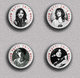 35 X PUNK ROCK Patti Smith Music Fan ART BADGE BUTTON PIN SET 2 (1inch/25mm Diameter) - Musique