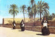 MOROCCO : 1988 PICUTURE POST CARD COMMERCIALLY USED : BOOKED FROM MARRAKECH FOR GERMANY : WOMEN WALKING - Morocco (1956-...)