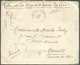 N°209-256 - 1Fr. Et 5Fr. HOUYOUX Obl. Sc ANTWERPEN 1 Au Verso D'une Lettre ASSURE (griffe Bilingue) ('Valeur 1600 Frs.') - 1922-1927 Houyoux