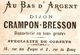 CHROMO AU BAS D ARGENT CRAMPON - BRESSON  A DIJON  ET RATRAPE - Otros & Sin Clasificación