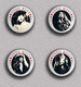 35 X ROCK STEVIE NICKS Music Fan ART BADGE BUTTON PIN SET 4 (1inch/25mm Diameter) - Musique