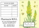 Calendriers De Poche 2011 - Plante ( Bouillon Blanc ) ( Verbascum Thapsus ) Pharmacie BOLL 68120 PFASTATT - - Petit Format : 2001-...
