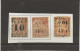 NOUVELLE - CALEDONIE - N° 11 NEUF X + N° 12 NEUF X +N° 13 A SURCHARGE RENVERSE OBLITERE  ANNEE 1891-92 - COTE : 106 € - Unused Stamps