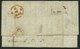 HAMBURG - GRENZÜBERGANGSSTEMPEL 1843, T 1 DEC, In Rot Auf Brief Von Götheborg (rückseitig R3) Nach London, Handschriftli - [Voorlopers