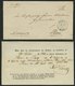 SCHLESWIG-HOLSTEIN PLÖN (1849-67), 4 Verschiedene Briefe Und Ein Postschein, Pracht - [Voorlopers
