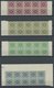 WÜRTTEMBERG 150-58 **, 1921, Ziffer In Raute, Je 10x Im Bogenteil, Postfrisch, Pracht - Other & Unclassified