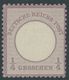 Dt. Reich 16 *, 1872, 1/4 Gr. Grauviolett, Winziger Falzrest, Kabinett, Gepr. Hennies Mit Befund, Mi. (110.-) - Used Stamps
