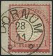 Dt. Reich 19 BrfStk, 1872, 1 Gr. Rotkarmin, Hannover K2 DORNUM, Kabinettbriefstück, Fotobefund Brugger - Gebruikt