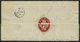 Dt. Reich 19 BRIEF, 1872, 1 Gr. Rotkarmin (Eckzahnfehler), Einzelfrankatur Auf Unterfrankiertem Auslandsbrief Mit K1 DRE - Gebruikt