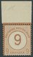 Dt. Reich 30 **, 1874, 9 Auf 9 Kr. Braunorange Mit Breitem Oberrand, Postfrisch, Pracht, Fotobefund Sommer - Used Stamps