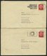 Dt. Reich 513,519 BRIEF, 1943, 3 Und 12 Pf. Hindenburg, 4 Belege Mit Lochungen: LH, LVA Und C.H.B., Pracht - Other & Unclassified