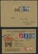 Delcampe - SAMMLUNGEN 1938-45, Interessante Sammlung Von 135 Belegen Mit Verschiedenen, Meist Portogerechten Sondermarken-Frankatur - Usati