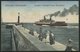 MSP VON 1914 - 1918 208 (Vorposten-Halbflottille WEST), 24.2.1916, Feldpost-Ansichtskarte Von Bord Eines Vorpostenbootes - Turchia (uffici)