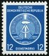 DIENSTMARKEN A D 5xNF (*), 1954, 12 Pf. Grünlichblau, Amtlicher Nachdruck Ohne Aufgedruckten Stempel, Ungummiert, Pracht - Andere & Zonder Classificatie